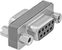 Image of Product. Front orientation. D-Sub Connectors. D-Sub Adapters, DB9 Female × DB9 Female.