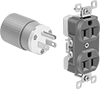 Interference-Limiting Straight-Blade Receptacles and Plugs