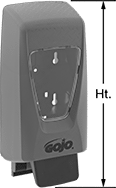 Image of Product. Front orientation. Contains Annotated. Soap Dispensers. Gojo Cartridge Soap Dispensers, Style C.