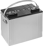 Image of Product. Front orientation. Batteries. Large-Cell Batteries for Starting and Continuous Use.