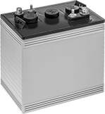 Image of Product. Front orientation. Batteries. Sealed Large-Cell Batteries for Starting and Continuous Use.