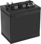 Image of Product. Front orientation. Batteries. Large-Cell Batteries for Continuous Use, Offset-Stud-Terminal Battery Connection.