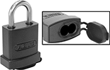 Image of Product. Front orientation. Contains Inset. Padlocks. Weather-Resistant Replaceable-Cylinder Padlocks, Style B.