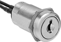 Image of Product. Front orientation. Key Switches. 3/4" Panel-Mount Key Switches, Wire Lead Connection.