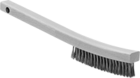 Image of Product. Style C. Front orientation. Abrasive Hand Brushes. Abrasive Hand Brushes, Curved Handle, Style C.