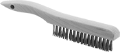 Image of Product. Style G. Front orientation. Abrasive Hand Brushes. Low-Scratch Abrasive Hand Brushes, Arched Handle, Style G.
