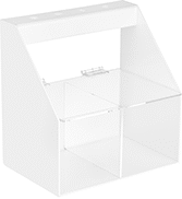 Image of Product. Front orientation. Pipettor Holders. Tabletop-Mount Holders with Two Storage Bins.