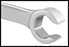 Image of Specification. Front orientation. ZoomedIn view. Contains Border. Hex Sure-Grip Opening. Sure-Grip Open-End Wrenches.