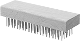 Image of Product. Style G. Front orientation. Abrasive Hand Brushes. Abrasive Hand Brushes, Block Handle, Style G.