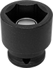 Fastener-Holding 6-Point Impact Sockets