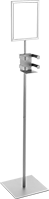Image of Product. Front orientation. Hand Sanitizer Dispenser Stands. Hand Sanitizer Dispenser Stands, Floor Stands with Frame, For Wipe Dispensers.