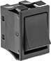 Image of Product. Blank. Front orientation. Rocker Switches. High-Starting-Current Rocker Switches, Tab Wire Connection, Without Guard, Not Illuminated, Blank.