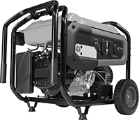 Image of Product. Front orientation. Power Generators. Gasoline Powered with Electric Start.