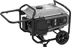 Image of Product. Front orientation. Power Generators. Gasoline Powered with Pull Start, 3,600 W Maximum Continuous Watts.