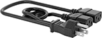 Image of Product. Front orientation. Power Cords. IEC Power Cord Splitters.