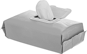 Image of Product. Front orientation. Disinfectants. Disinfectant Wipes, Bag.