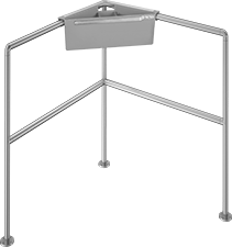Image of ProductInUse. Shown Mounted. Front orientation. Tool Caddies. Railing Tool Caddies.