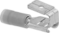 Image of Product. Front orientation. Terminals, Ferrules, and Lugs. Piggyback Quick-Disconnect Terminals, Barrel Insulated.