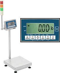 Image of Product. Front orientation. Contains Inset. Scales. Washdown Go/No-Go Bench-Top Scales.