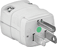 Image of Product. Front orientation. Power Connectors. Easy-Access Snug-Fit Straight-Blade Connectors.