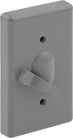 Image of Product. Front orientation. Outlet Box Covers. Covers for Weatherproof Outlet Boxes, For Toggle Switches.