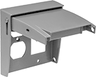 Image of Product. Front orientation. Outlet Box Covers. Covers for Weatherproof Outlet Boxes, Vertical Flip-Down Covers for NEMA Outlets and GFCI Outlets.