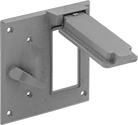 Image of Product. Front orientation. Outlet Box Covers. Covers for Weatherproof Outlet Boxes, Vertical Flip-Down Covers for GFCI Outlets and Toggle Switches.