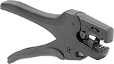 Image of Product. Front orientation. Wire and Cable Strippers. Tight-Space Squeeze-and-Strip Electrical Wire Strippers, Wire Cutter, Straight Handle.
