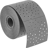 Image of Product. Front orientation. Sandpaper. Hook and Loop Vacuum Sanding Rolls for Stainless Steel and Hard Metals.