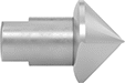 Image of Product. Long-Life Blades for Deburring Front Hole Edges. Front orientation. For Iron. Adjustable-Length Changeable-Blade Deburring Scrapers , Right-Hand Cutting Direction.