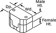 Image of Attribute. Front orientation. Contains Annotated. Top Alignment Locks.