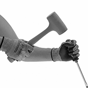 Image of ProductInUse. Strike with Hammer. Front orientation. Screwdrivers. Strikable Screwdriver Sets.