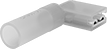 Image of Product. Front orientation. Terminals, Ferrules, and Lugs. Heat-Shrink Quick-Disconnect Terminals, 90° Flag, Fully Insulated, Female.
