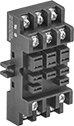 Image of Product. Front orientation. Relay Sockets. Spade-Terminal Relays, 1.4" High.