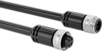 Image of Product. M35 Plug × Socket. Front orientation. Metric Circular Cords. M35 Cords, M35 Plug × Socket.
