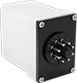 Image of Product. Relays with 2 Circuits Controlled and Knob. Back orientation. Timer Relays. Timer Relays, 2 Circuits Controlled, Timing-Adjustment Knob.