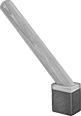 Image of Product. Angled Fixed Handle. Front orientation. Commutator Resurfacers. Commutator Resurfacers with Handle, Angled Handle, Fixed Handle.