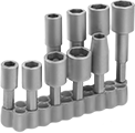 Image of Product. Front orientation. Nutdriver Bits. Fastener-Holding Nutdriver Bit Sets, Quick-Change Hex Shank.