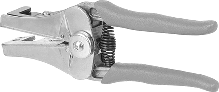 Image of Product. Back orientation. Squeeze-and-Strip Electrical Wire Stripper, for 22 to 10 Gauge Solid and Stranded Wire.