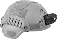 Image of ProductInUse. Front orientation. Headlamps. Headlamps for Rescue and Tactical Helmets, Style B.