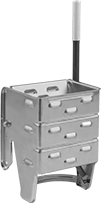 Image of Product. Front orientation. Wringers. Mop Wringers, Galvanized Steel, Sideward Wringers.