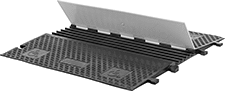Image of Product. Front orientation. Cable Ramps. Multichannel Interlocking Cable Ramps, Pyramid—ADA Compliant.