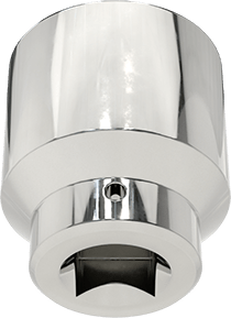 Image of Product. Bottom orientation. 12-Point Standard Socket, Chrome-Plated Steel, 3/4" Square Drive, 41 mm Size.