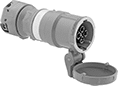 Image of Product. Front orientation. Power Connectors. Washdown Pin-and-Sleeve Connectors, Sockets.
