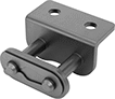 Image of Product. Front orientation. Roller Chain and Links. Attachment Roller Chain Links, Connecting Link, WA-2 Attachment.