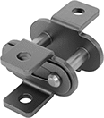 Image of Product. Front orientation. Roller Chain and Links. Attachment Roller Chain Links, Connecting Link, KK-1 Attachment.