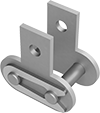 Image of Product. Front orientation. Roller Chain and Links. Attachment Roller Chain Links, Connecting Link, SK-1 Attachment.
