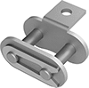 Image of Product. Front orientation. Roller Chain and Links. Attachment Roller Chain Links, Connecting Link, A-1 Attachment.