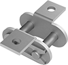 Image of Product. Front orientation. Roller Chain and Links. Attachment Roller Chain Links, Connecting Link, K-1 Attachment.