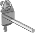 Image of Product. Front orientation. Pegboard Hooks. Stay-Put Pegboard Hooks, Style A.